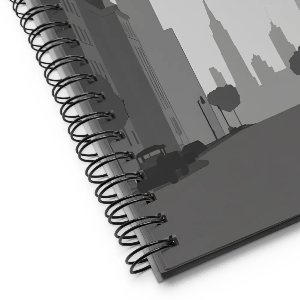 Nostalgic Cityscape | Spiral Notebook