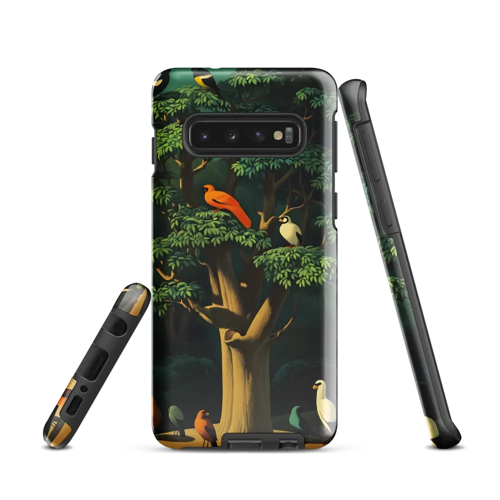 Harmony in Color: A Surreal Bird Symphony