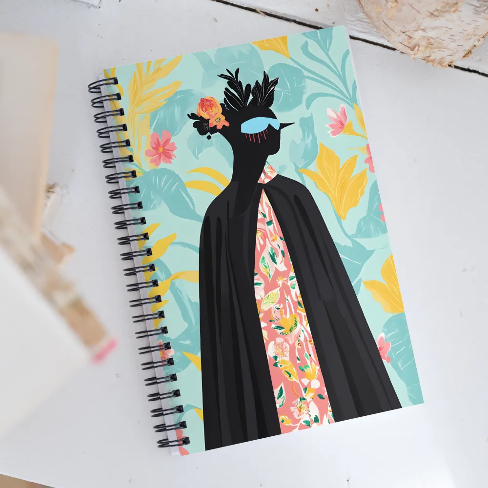 Mystique in Bloom | Spiral Notebook