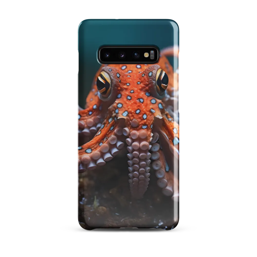 Curiosity of the Deep: The Orange Octopus | Phone Case |  S10 Plus | Snap Case | Glossy