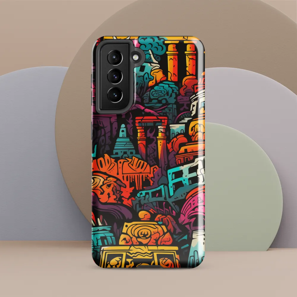 Vibrant Urban Surrealism | Phone Case |  S21 | Tough Case | Glossy