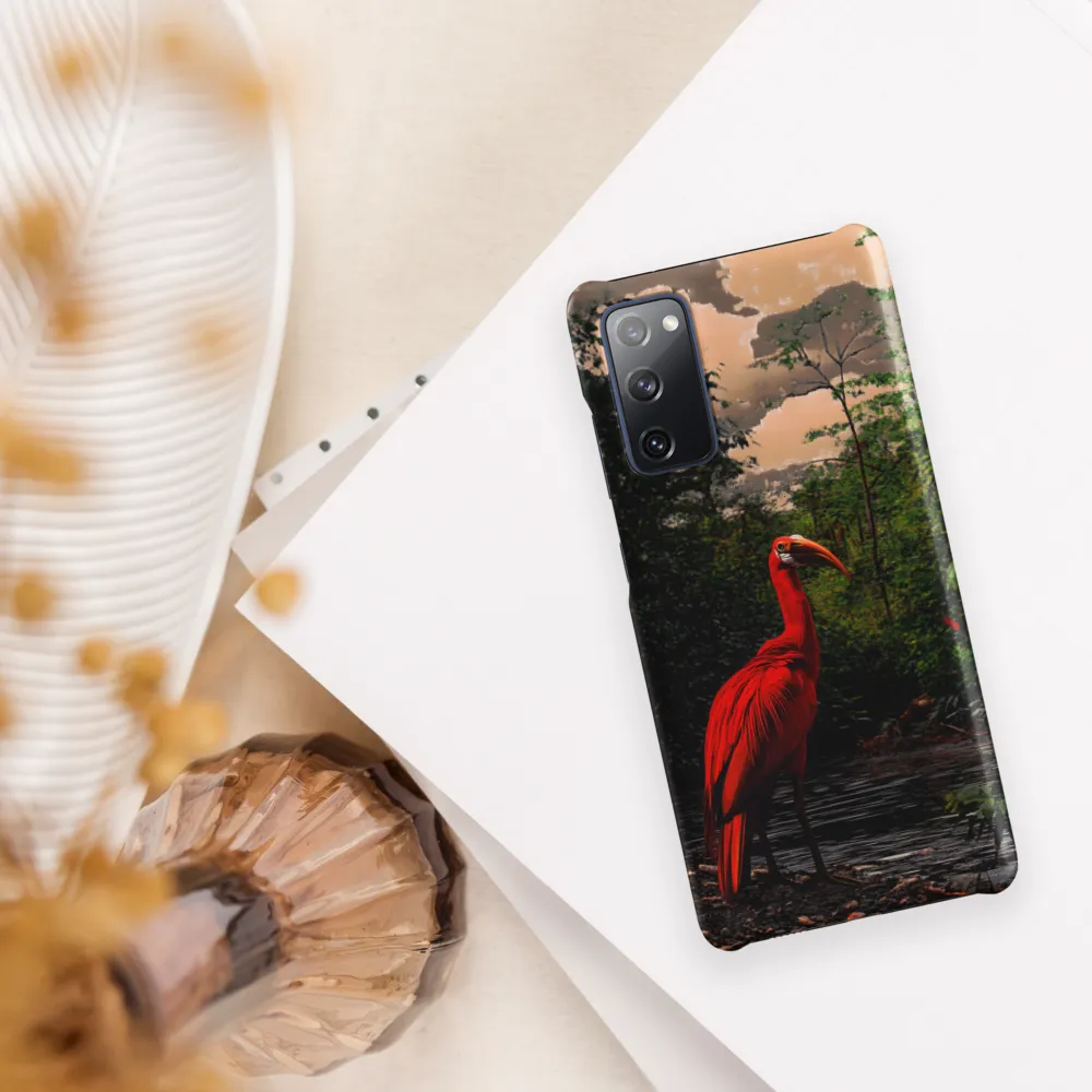 Enigmatic Elegance: The Scarlet Observer
