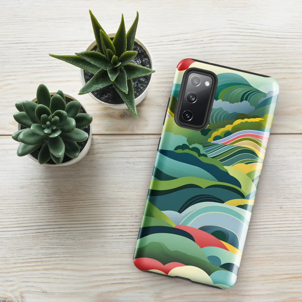 Waves of Serenity | Phone Case |  S20 FE | Tough Case | Glossy