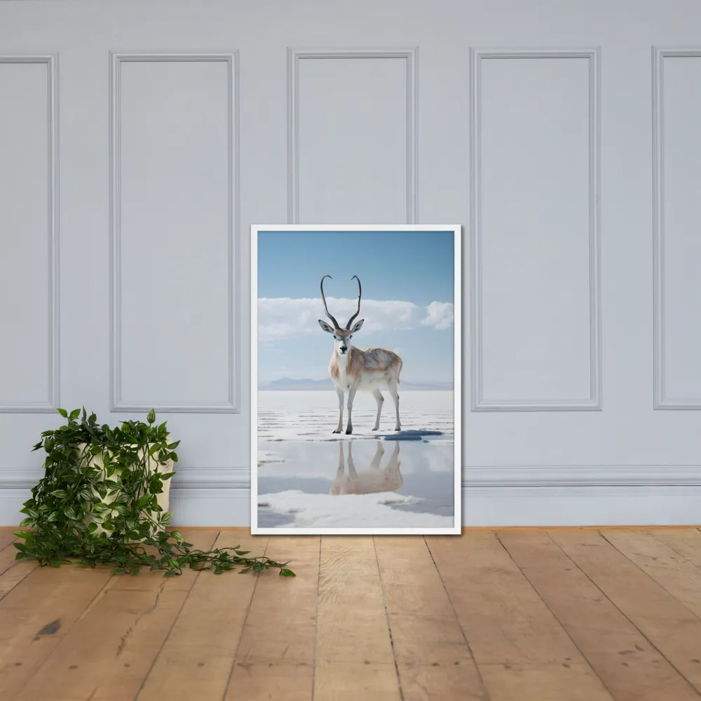 Reflection of Serenity | Poster with White Frame | 24″×36″