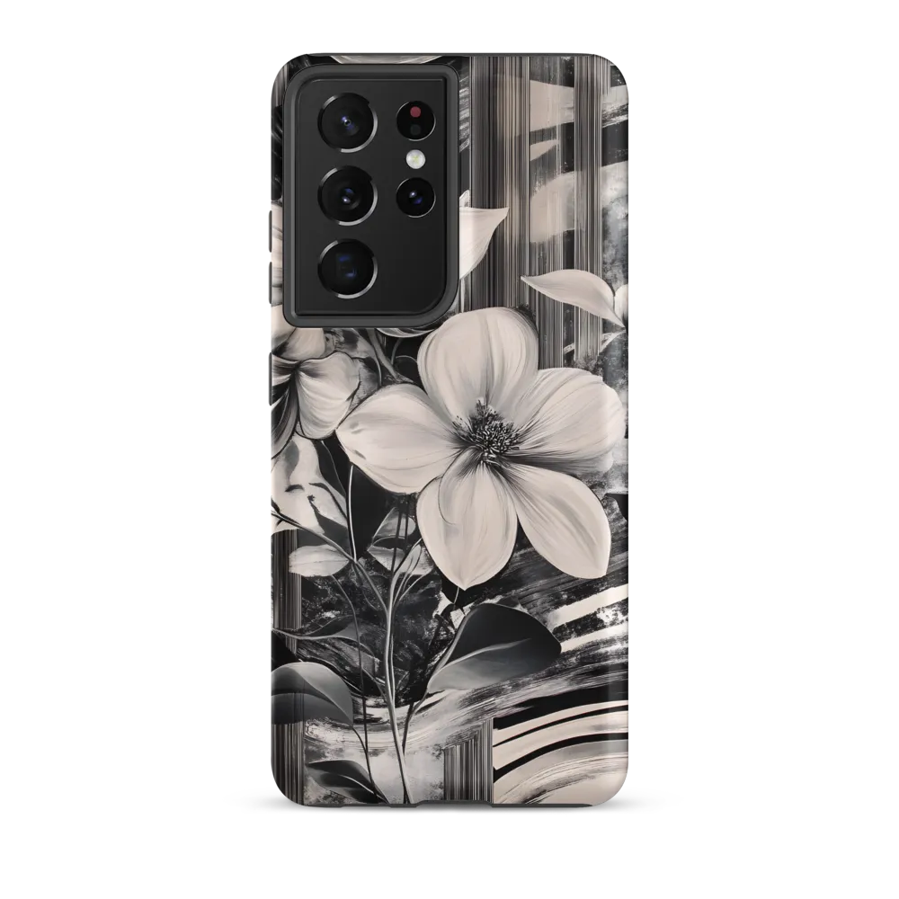 Ethereal Bloom: A Dance of Monochromes