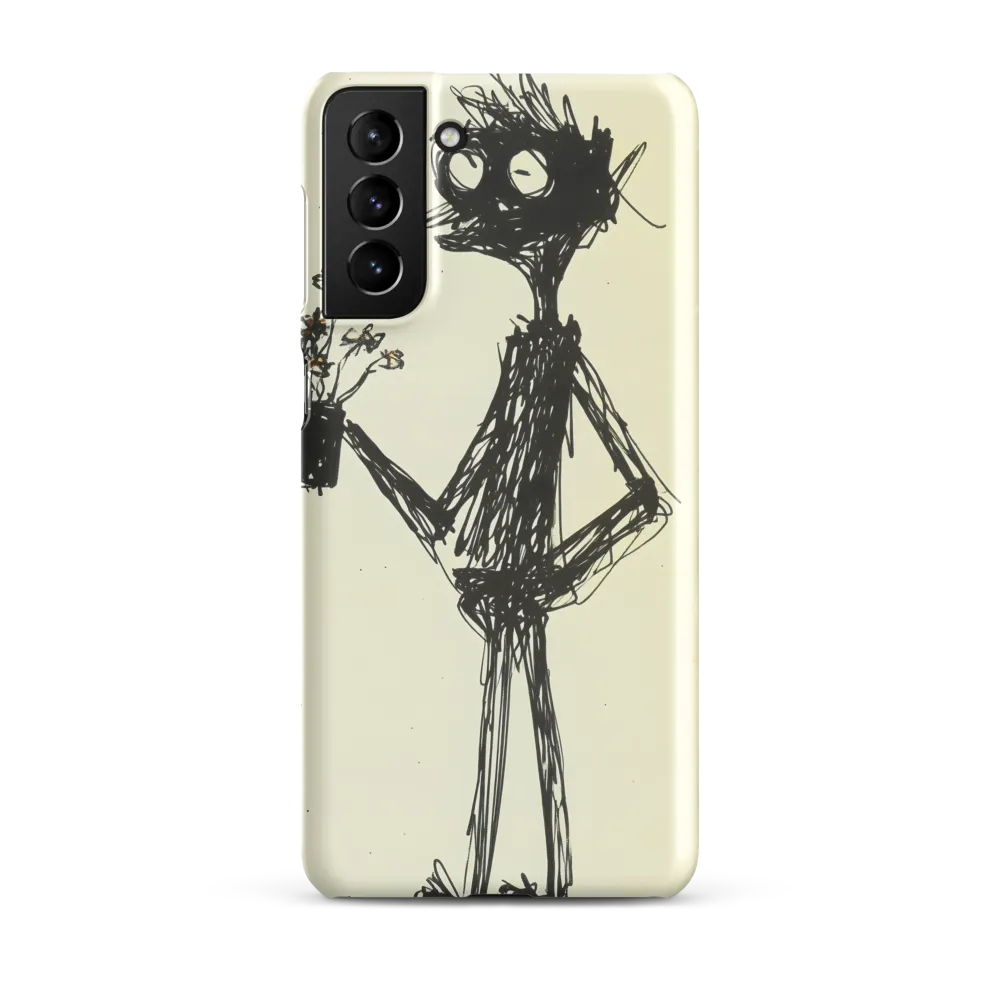 Whimsical Figure with Flowers