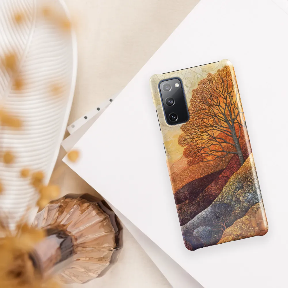 Amber Canopy on Patterned Hills