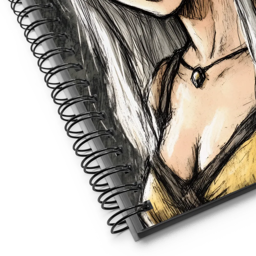 Ethereal Elegance: The Elf's Portrait | Spiral Notebook