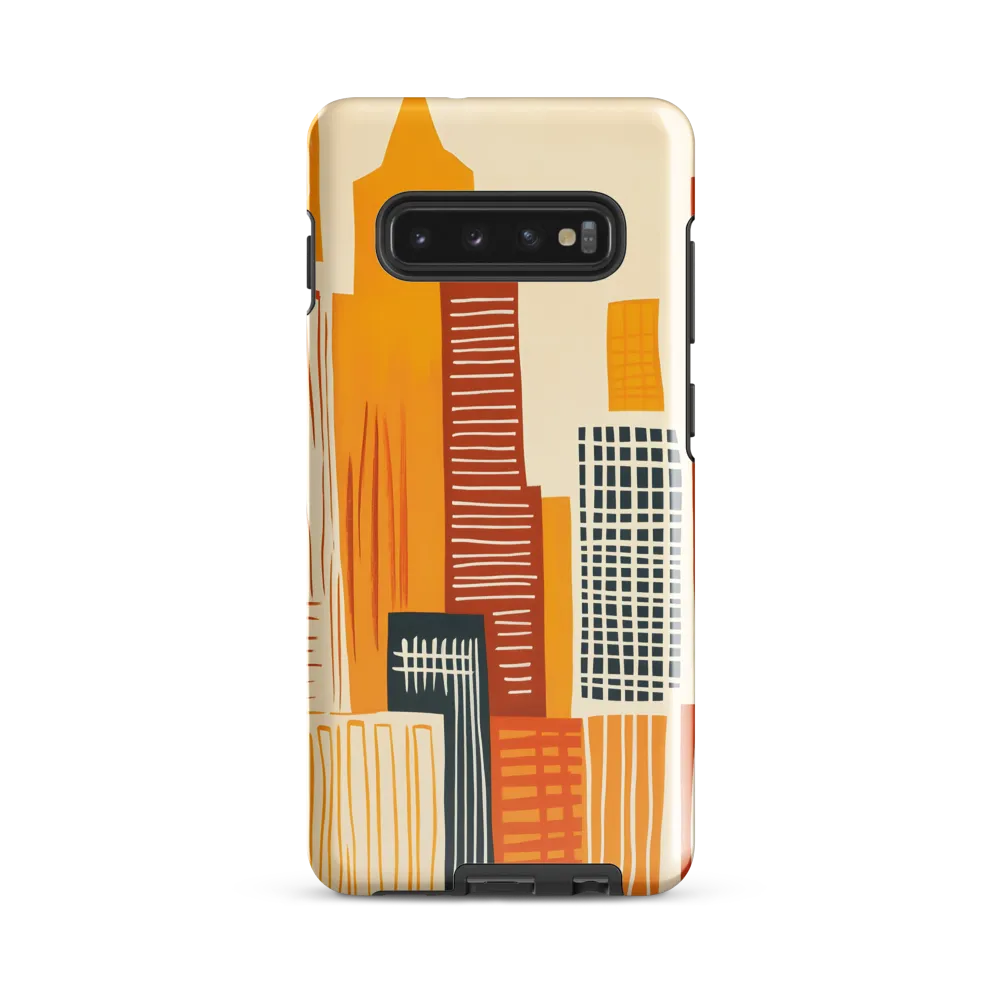 Urban Melodies: A Modern Cityscape | Phone Case |  S10 Plus | Tough Case | Glossy