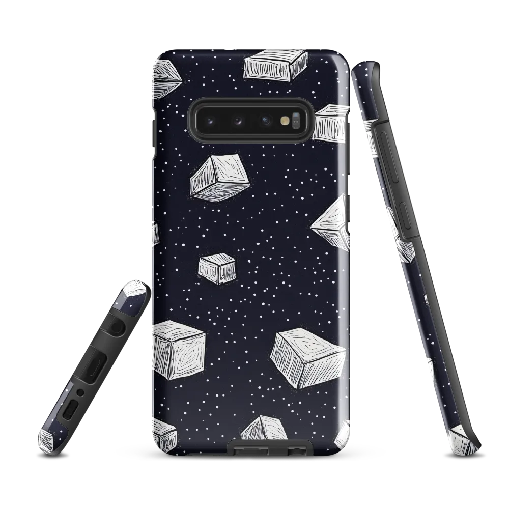 Floating Geometries in the Cosmos | Phone Case |  S10 Plus | Tough Case | Glossy