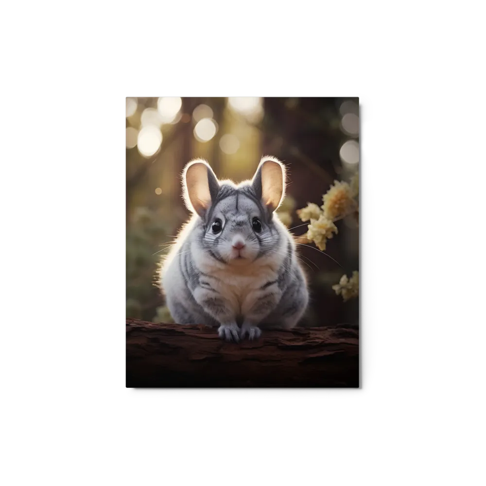 Curious Chinchilla in the Forest
