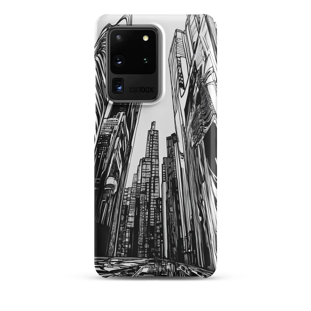 Urban Echoes: A Line Art Journey