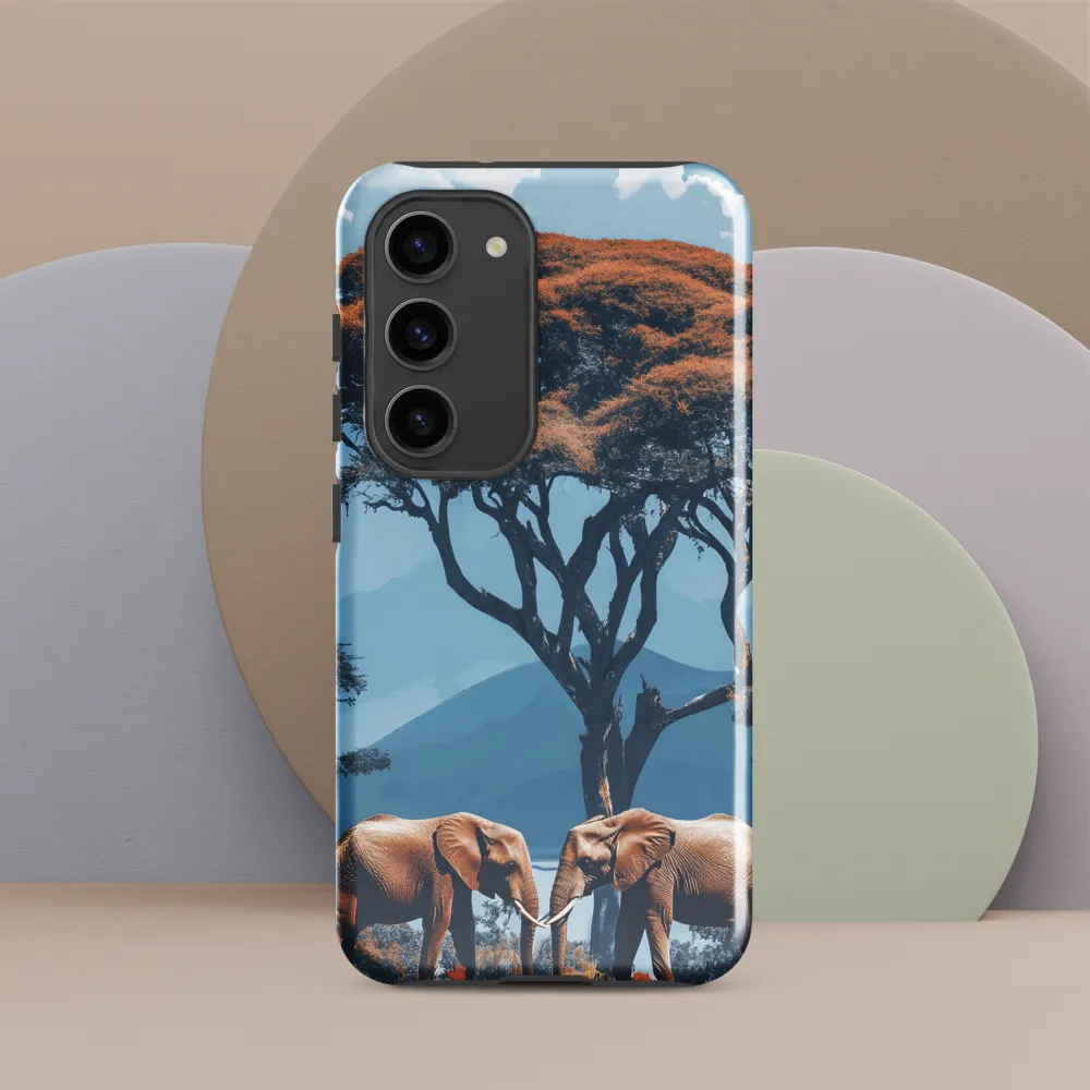 Elephants Amidst Serenity
