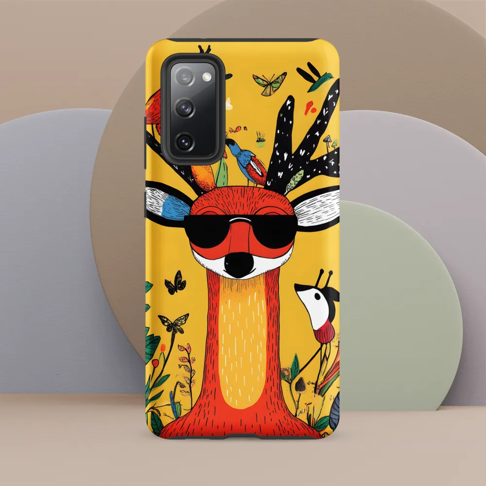 Playful Deer with Sunglasses