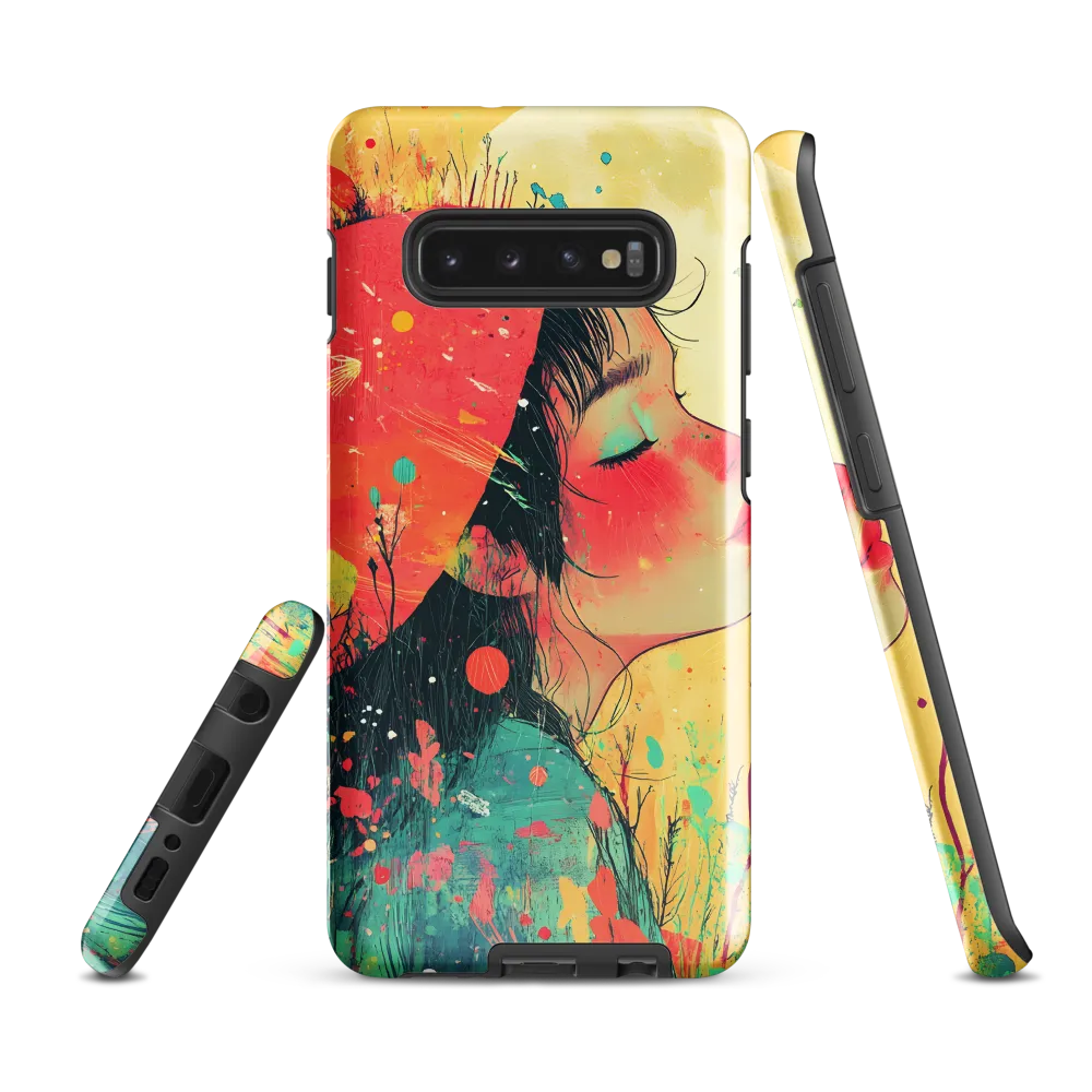 Whispers of Nature: A Dreamy Portrait | Phone Case |  S10 Plus | Tough Case | Glossy