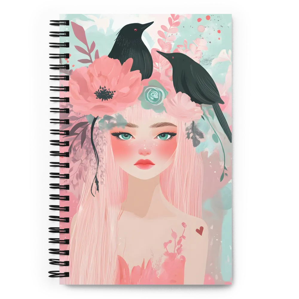 Whispers of Nature: A Serene Portrait | Spiral Notebook