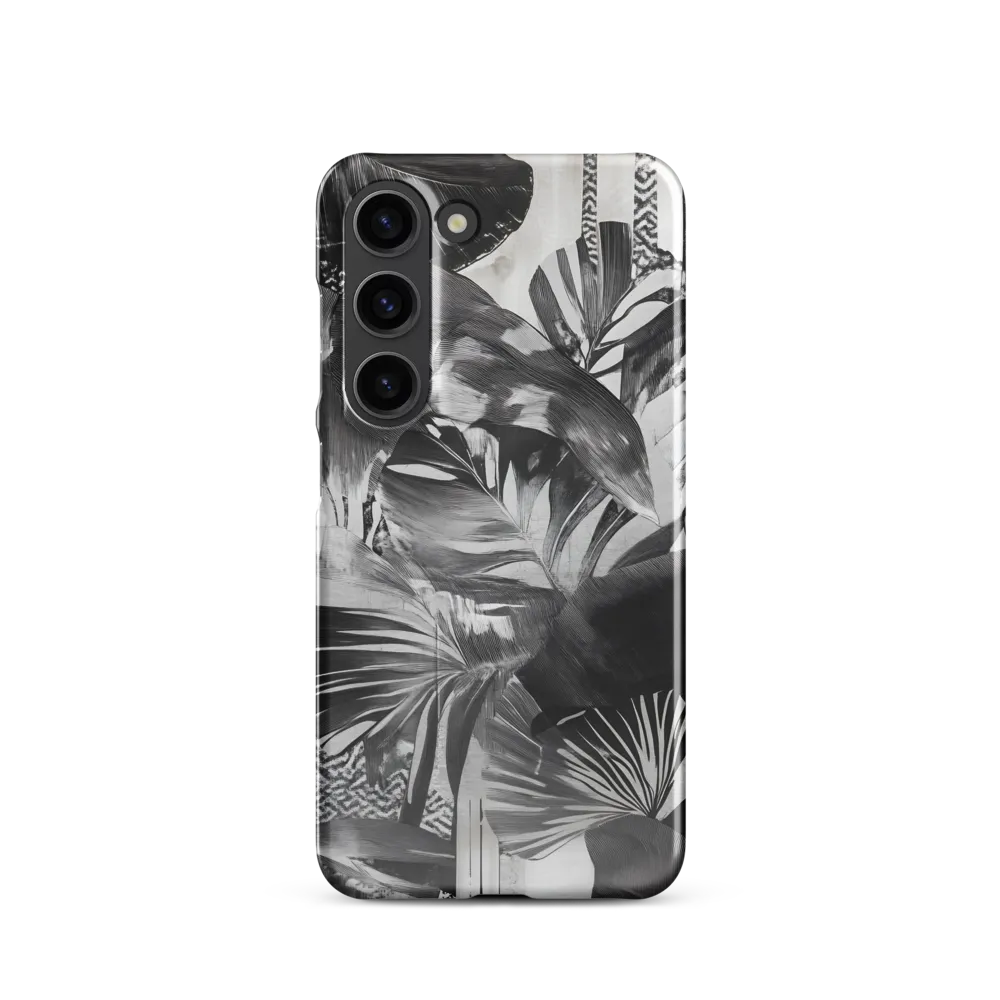Monochrome Serenity in Tropical Foliage
