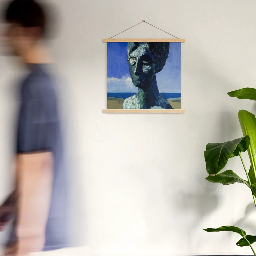 Silent Contemplation | Poster With Oak Wood Hanger | 18″×18″