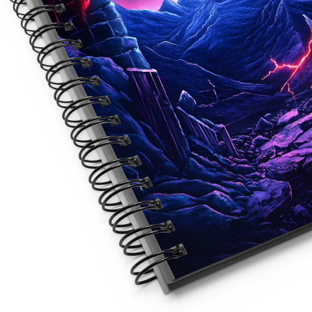 Portal to the Cosmic Peaks | Spiral Notebook