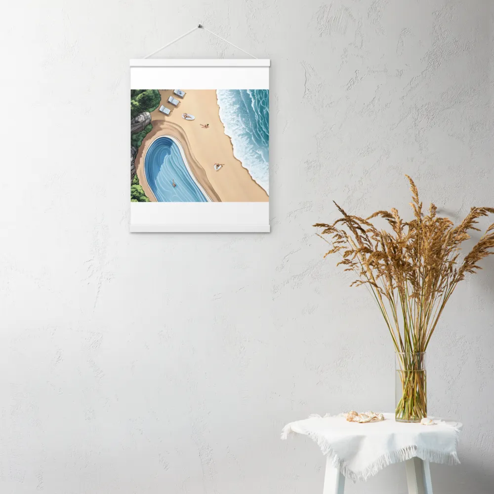 Serenity by the Shore | Poster With White Wood Hanger | 16″×20″