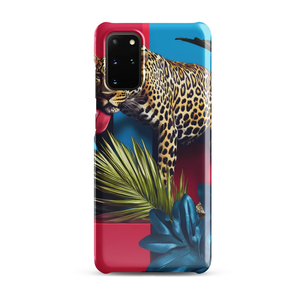 Playful Leopard in Vibrant Paradise