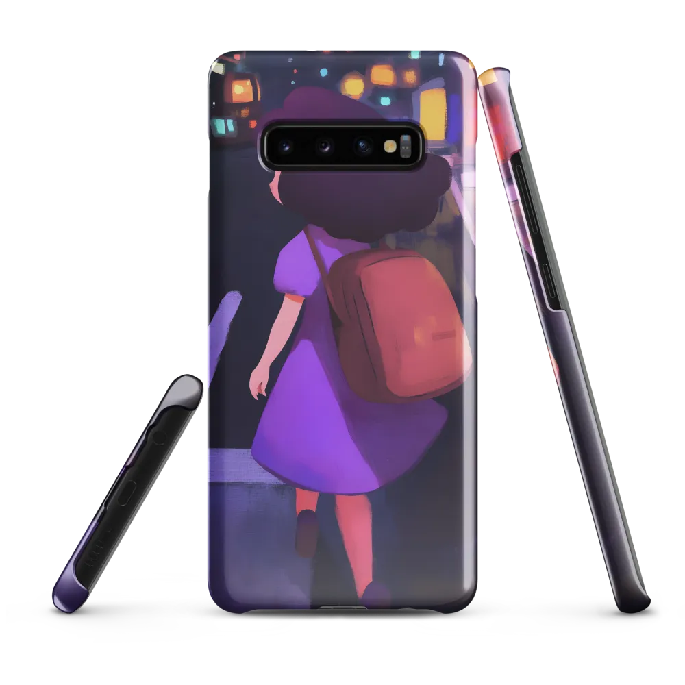 Wandering Through Neon Dreams | Phone Case |  S10 Plus | Snap Case | Glossy