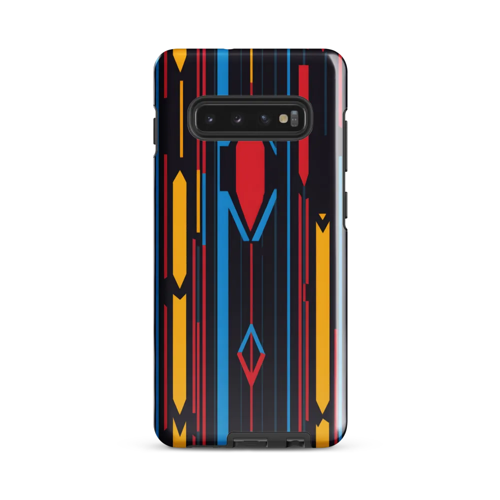 Dynamic Geometric Harmony | Phone Case |  S10 Plus | Tough Case | Glossy