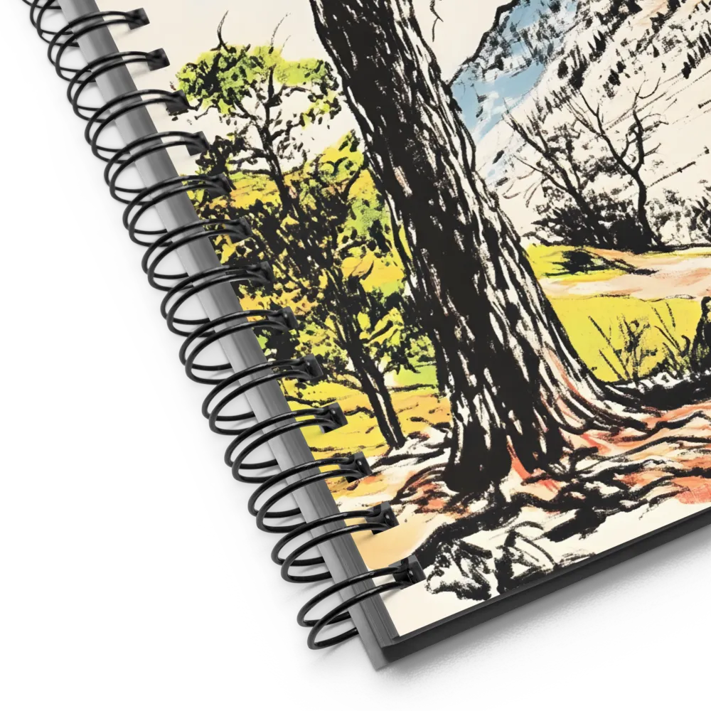 Autumn Majesty: The Guardian Tree | Spiral Notebook