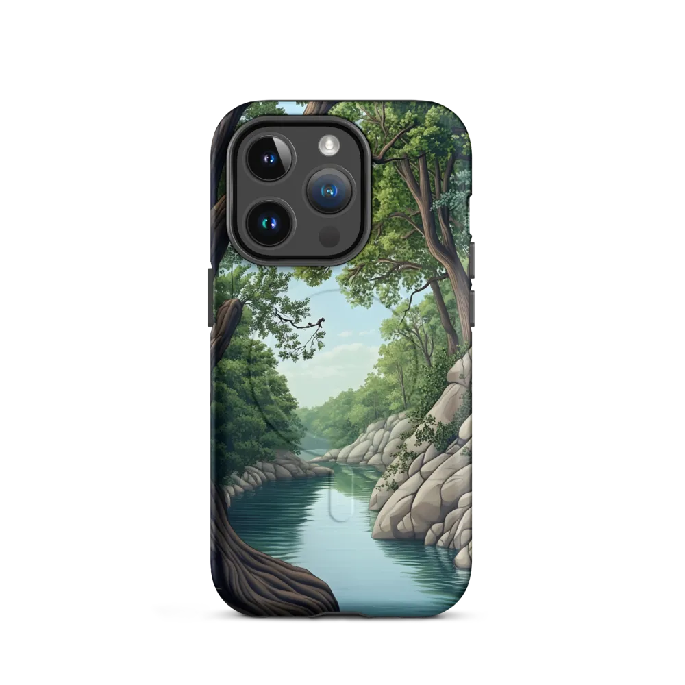 Tranquil Reflections: A Serene River Landscape