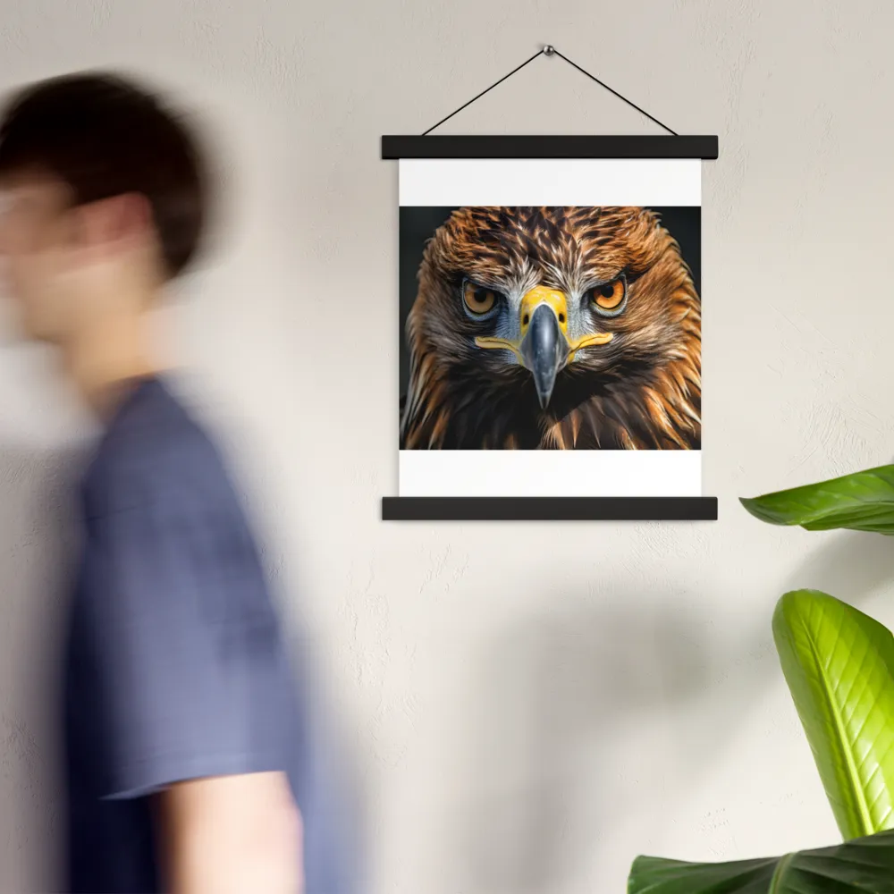 The Intensity of the Eagle | Poster With Black Wood Hanger | 11″×14″