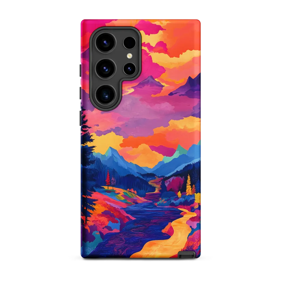 Radiant Serenity: A Surreal Landscape | Phone Case |  S24 Ultra | Tough Case | Matte