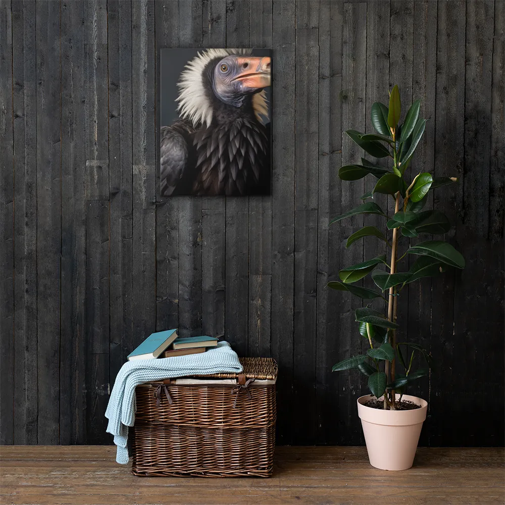 Majestic Vulture Portrait | Canvas | 18″×24″