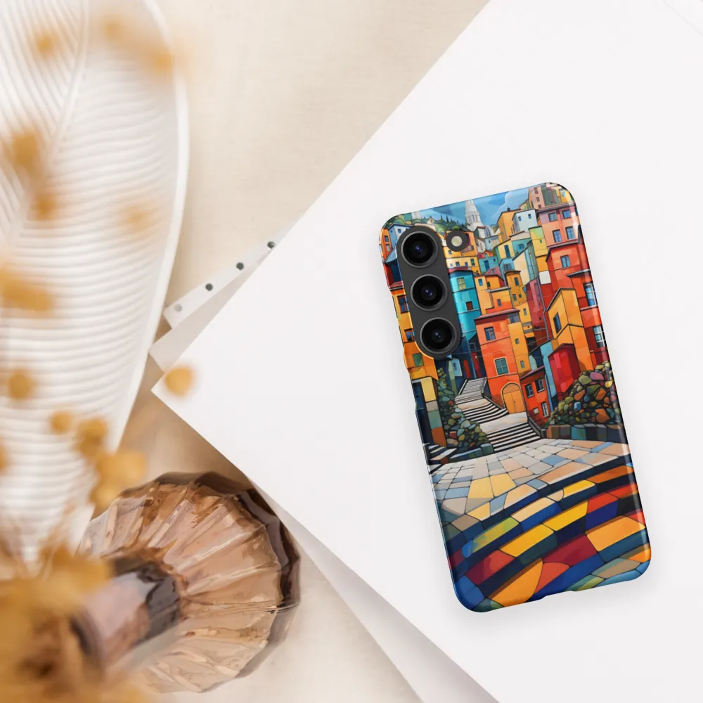 Vibrant Village: A Cubist Journey