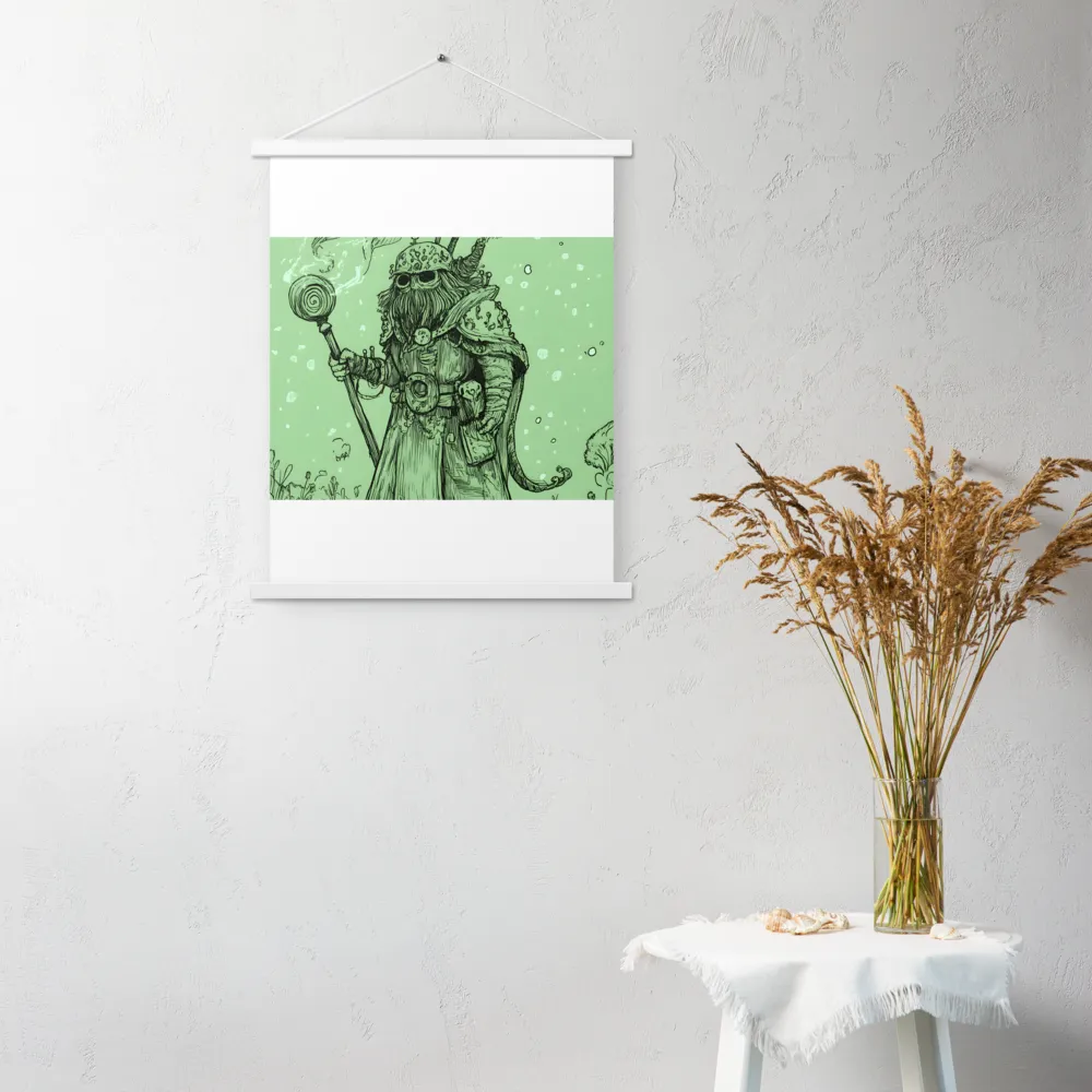 The Enigmatic Wizard | Poster With White Wood Hanger | 18″×24″