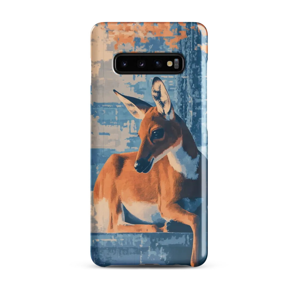 Serenity in Color: The Reclining Deer | Phone Case |  S10 Plus | Snap Case | Glossy