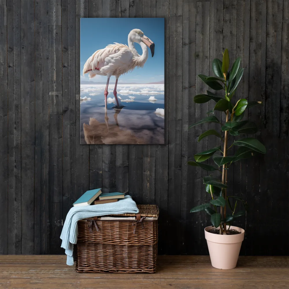 Graceful Solitude of a Flamingo