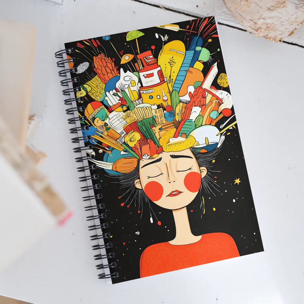 Whimsical Feast of Imagination | Spiral Notebook