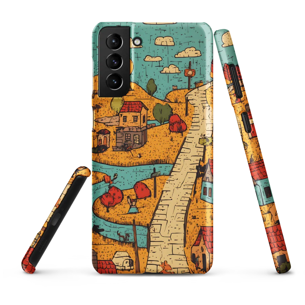 Whimsical Village Landscape