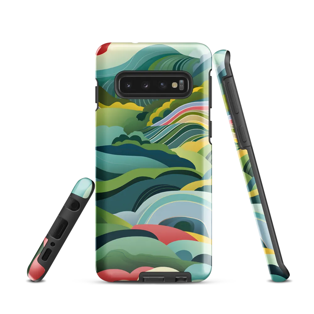 Waves of Serenity | Phone Case |  S10 | Tough Case | Glossy