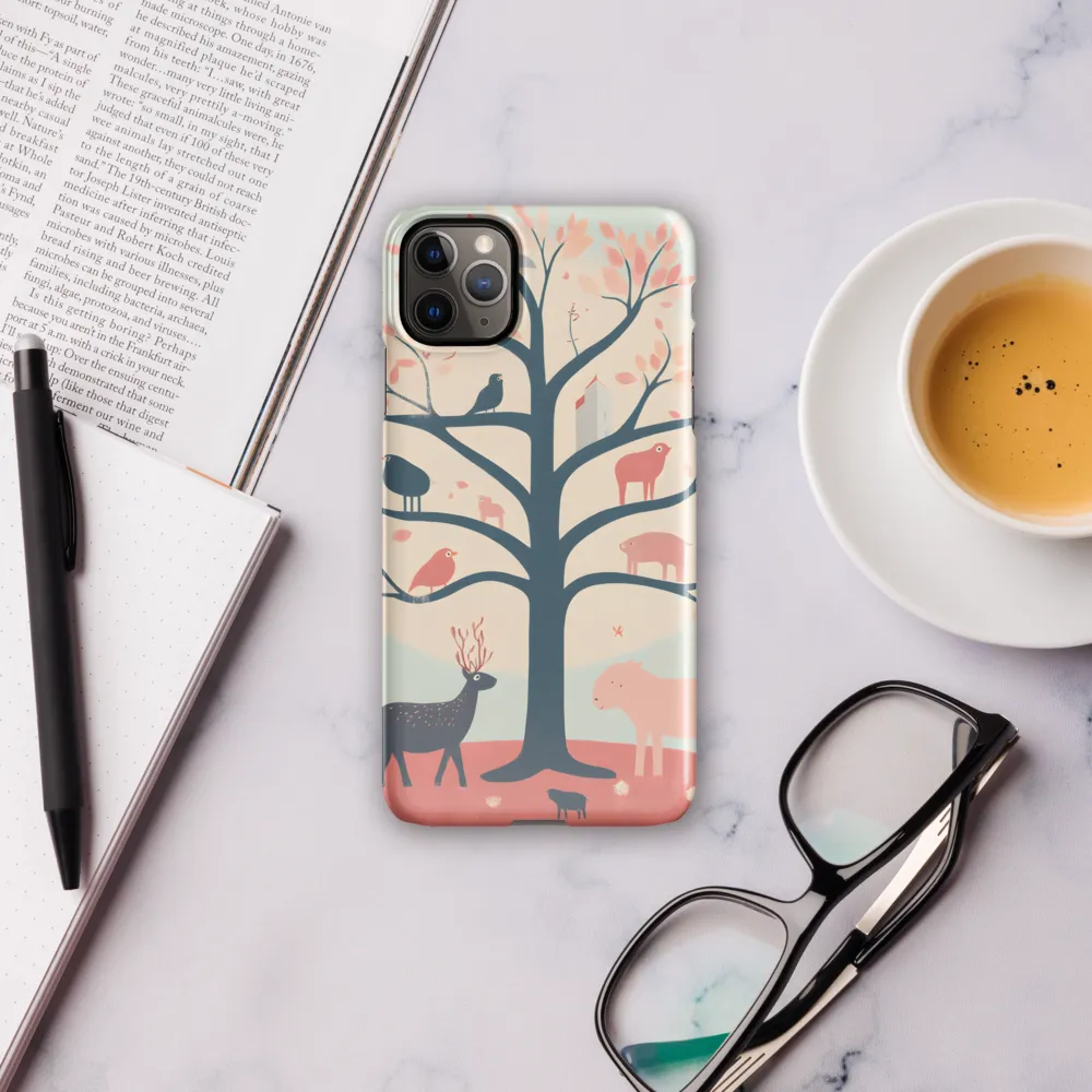 Whimsical Tree with Playful Creatures | Phone Case |  11 Pro Max | Snap Case | Glossy