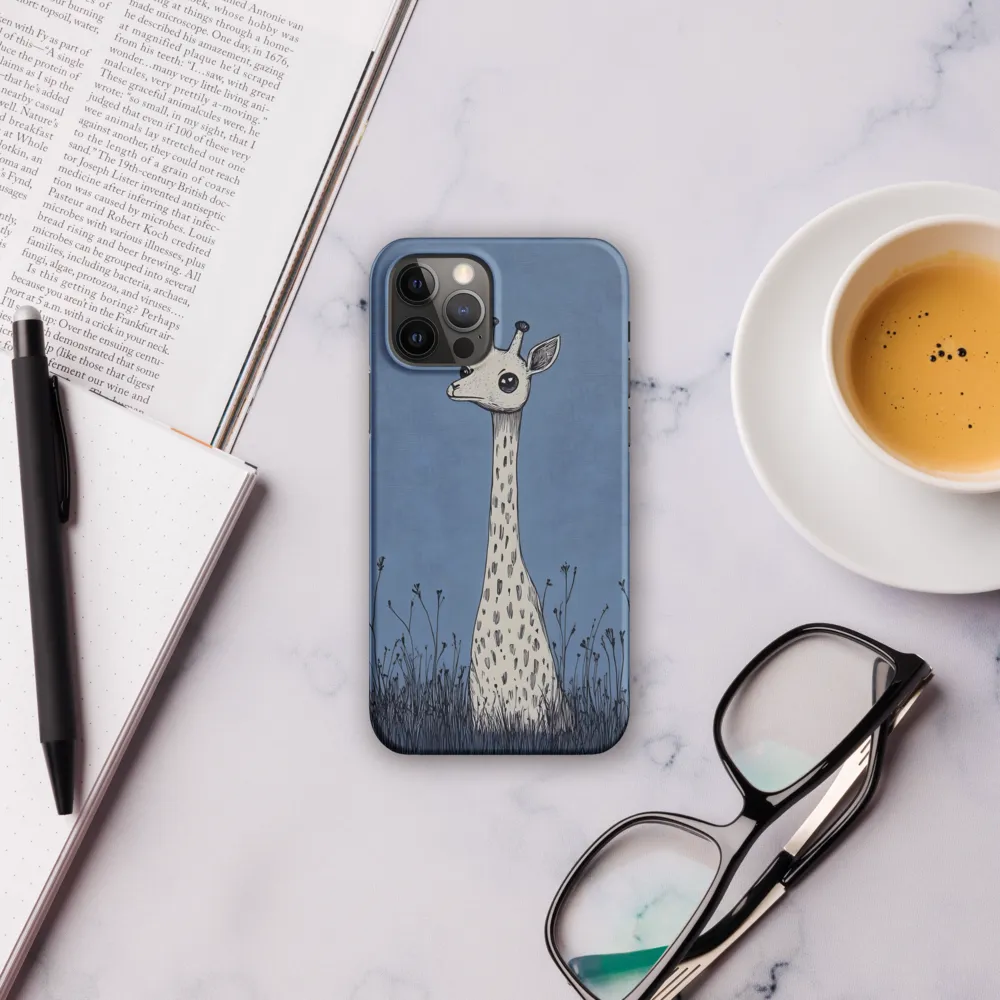 Whimsical Giraffe in Blue