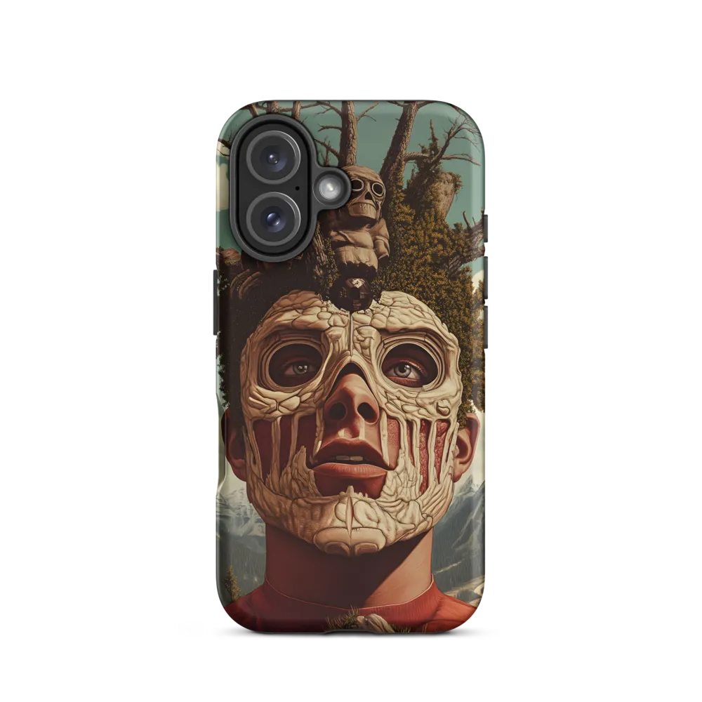 Nature's Mask: A Surreal Exploration | Phone Case