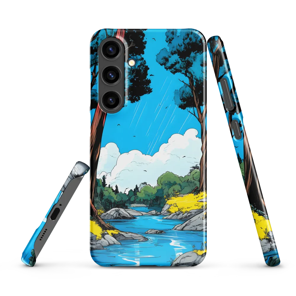 Tranquil River in a Comic Landscape