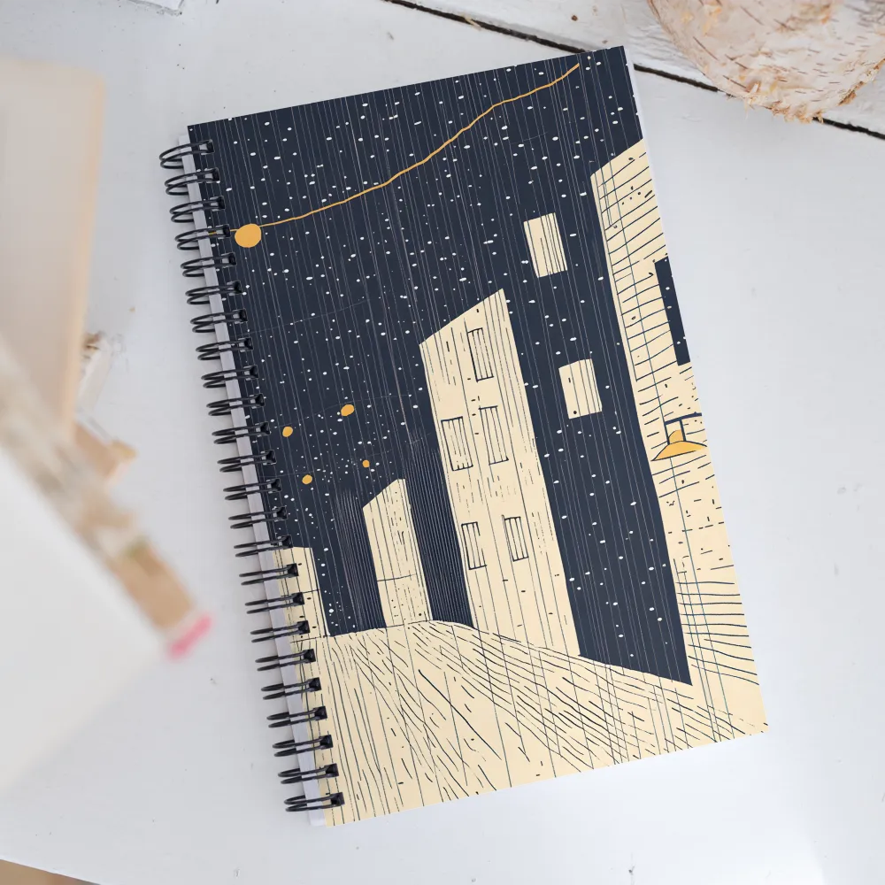 Under the Starry Canvas | Spiral Notebook