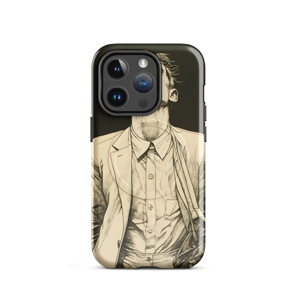Desperate Gaze | Phone Case |  14 Pro | MagSafe® Tough Case | Glossy