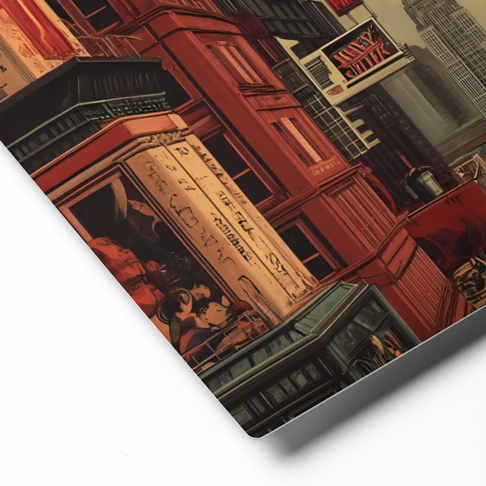 A Glimpse of Tomorrow: Urban Ambition | Metal Print | 16″×20″