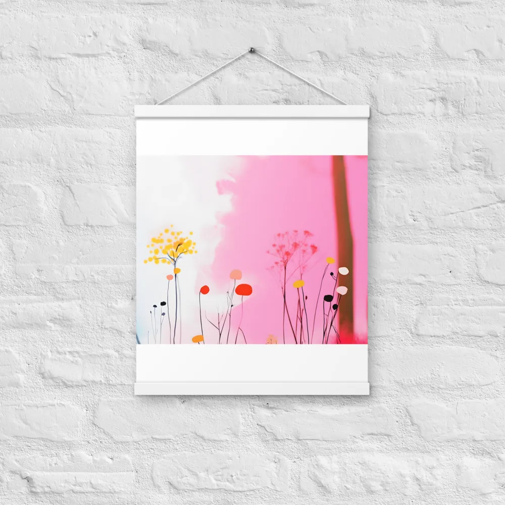 Whispers of a Surreal Bloom | Poster With White Wood Hanger | 16″×20″