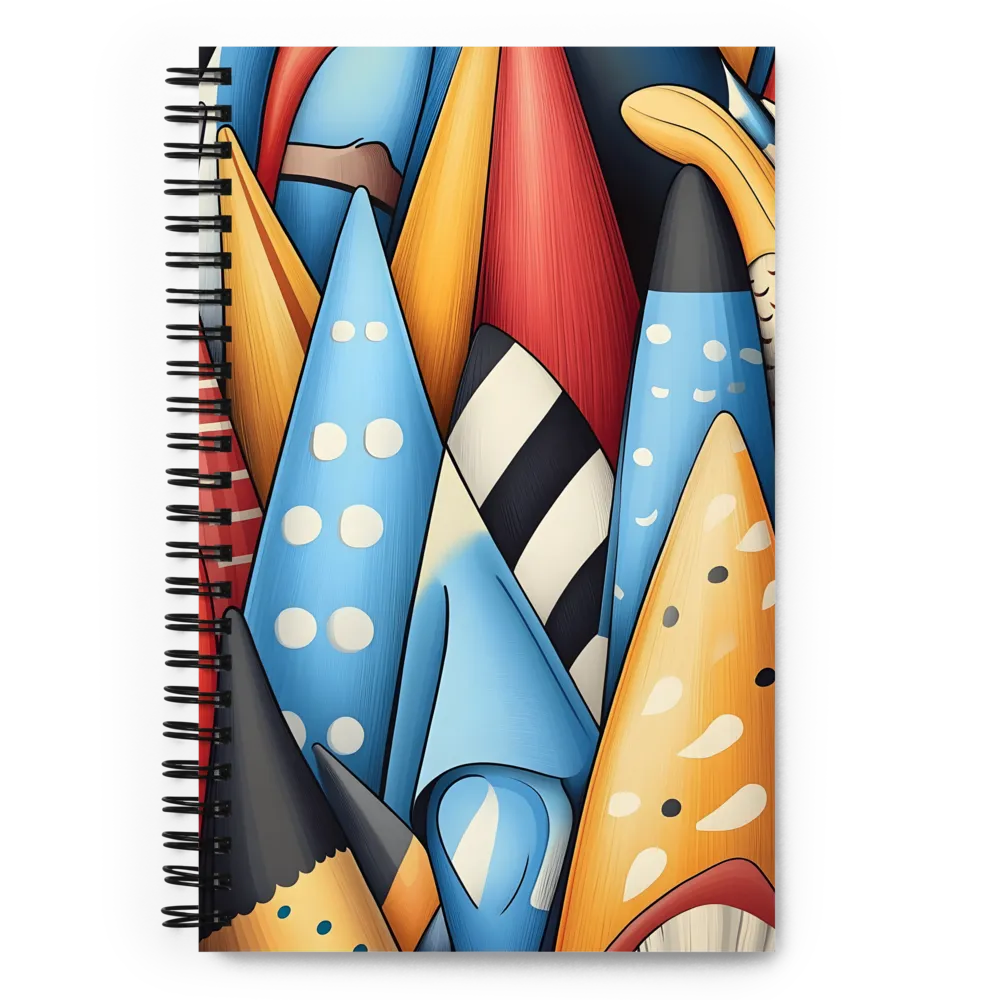 Whimsical Tangle of Colors | Spiral Notebook