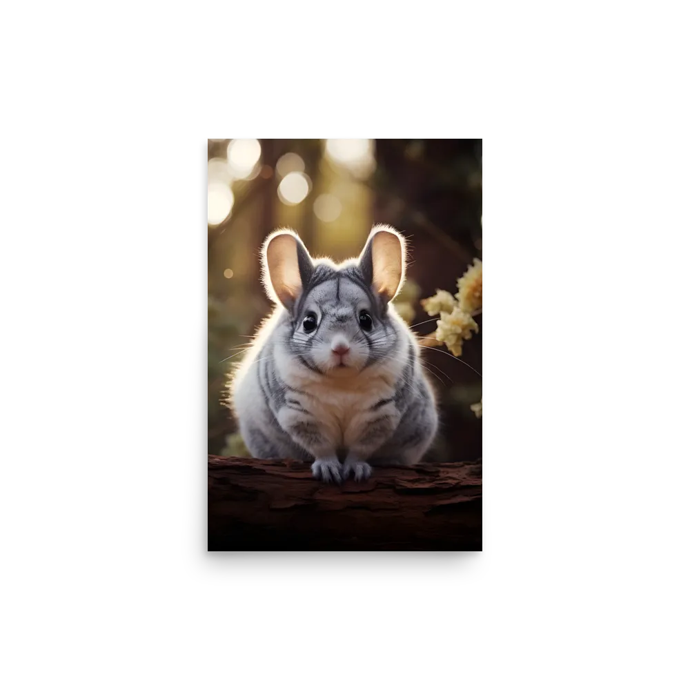 Curious Chinchilla in the Forest