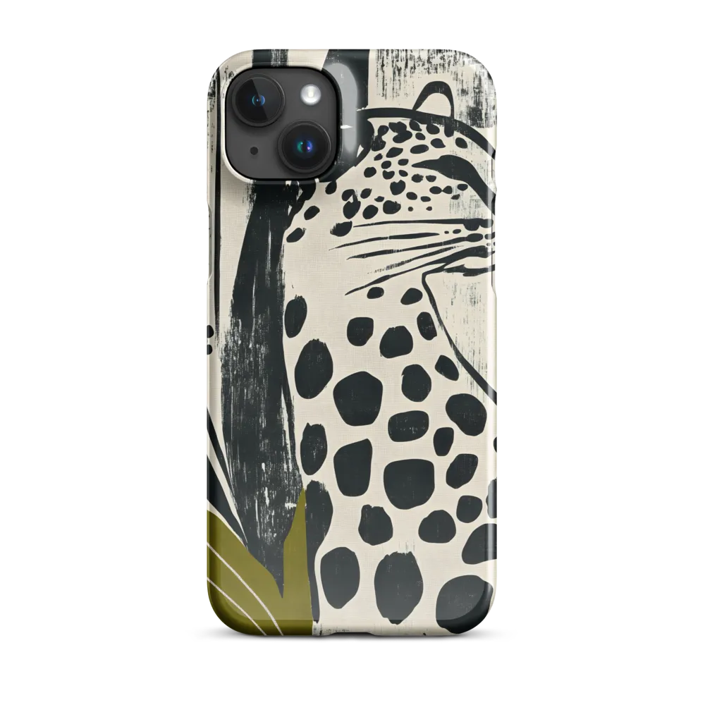 Leopard in Silhouette: A Modern Appeal | Phone Case |  15 Plus | Snap Case | Glossy